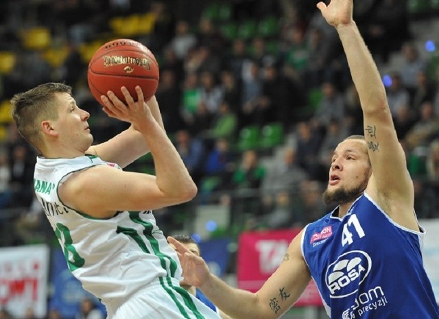 Kamil Chanas ze Stelmetu Zielona Góra w sobotę zdobył 14 punktów (4/6 za dwa), miał też 4 zbiórki.