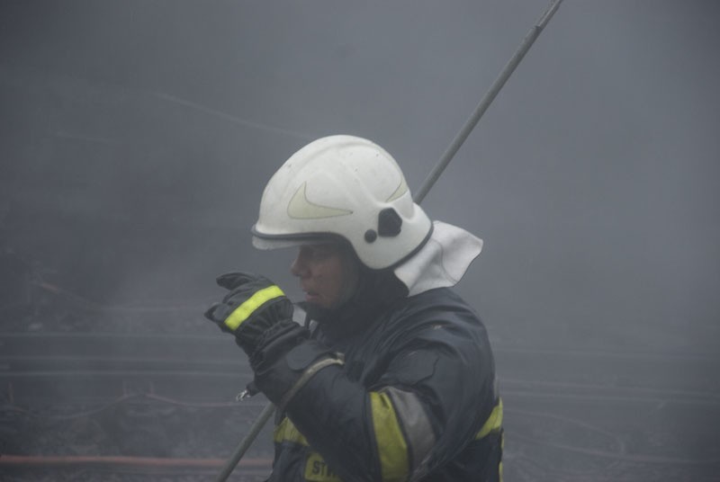 Pozar po zderzeniu pociągów
Pozar po zderzeniu pociągów