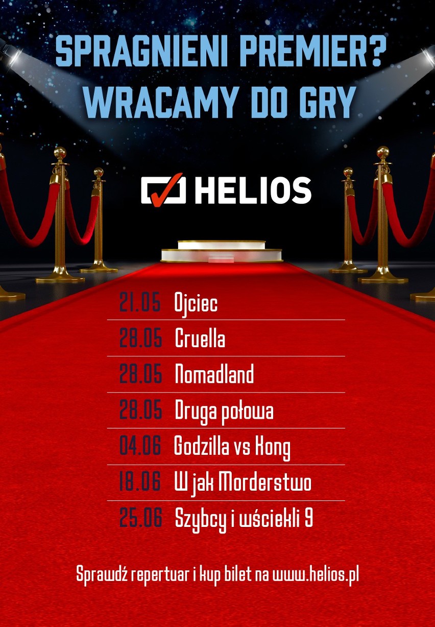 Wszystkie kina "Helios" w Polsce, w tym bydgoskie, zostaną...