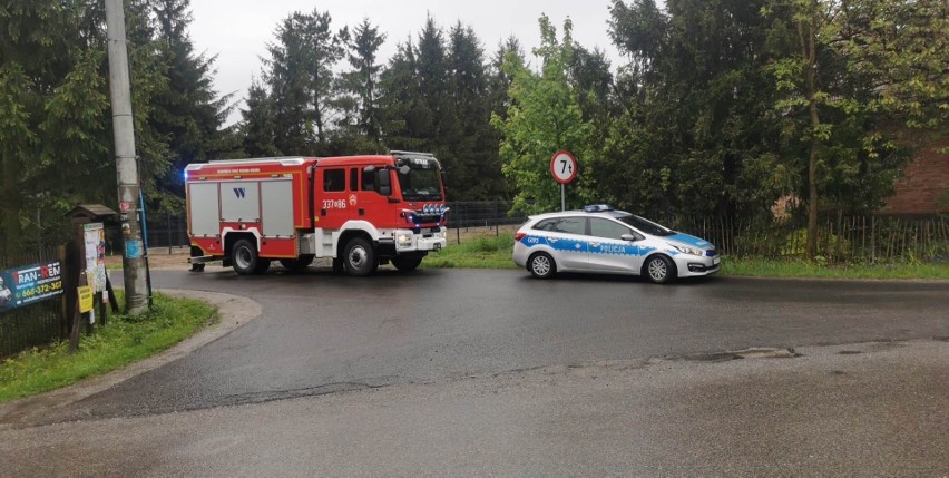 Zderzenie dwóch pojazdów w Krasieńcu w gminie Iwanowice