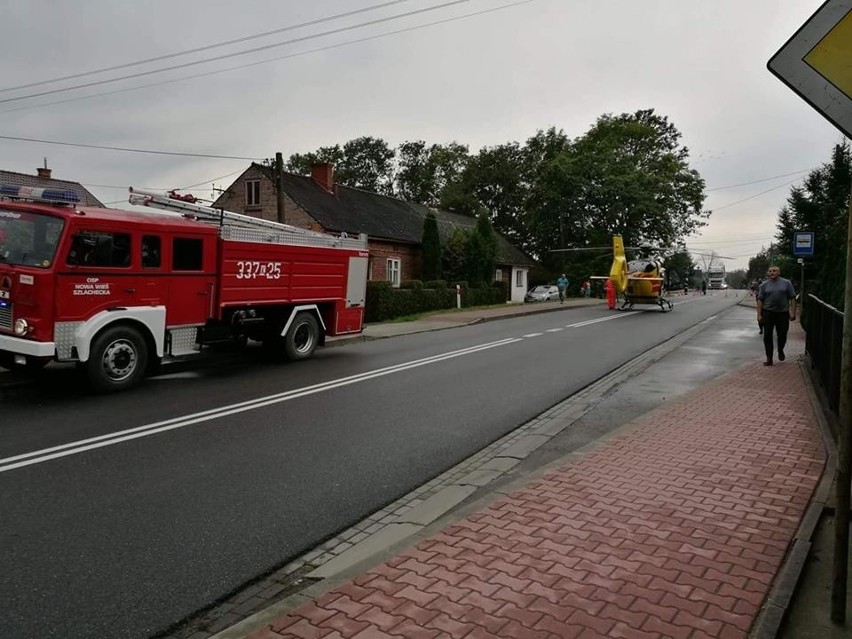 W Kaszowie zawaliło się część ściany budynku gospodarczego, zginął mężczyzna