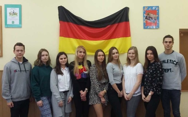 Ekipa młodych germanistów z II LO im. M. Konopnickiej w Inowrocławiu
