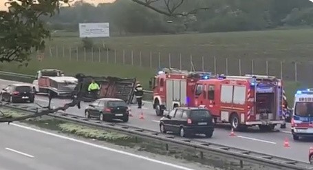 Groźny wypadek na autostradzie A4 pod Wrocławiem 