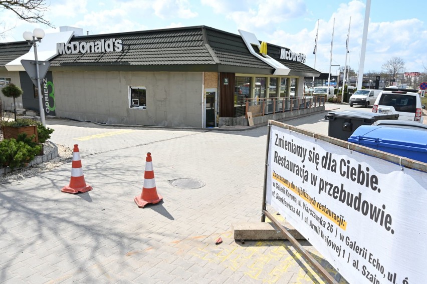 Restauracja McDonald's przy Alei Solidarności w Kielcach chwilowo zamknięta. Trwa tam spory remont (ZDJĘCIA)