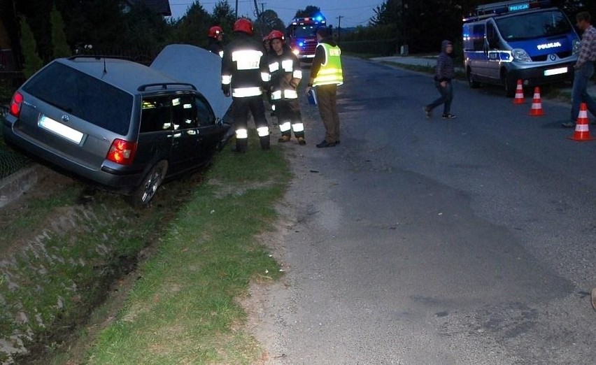 Pijany kierowca wjechał do rowu, po czym awanturował się z policjantami  [zdjęcia]