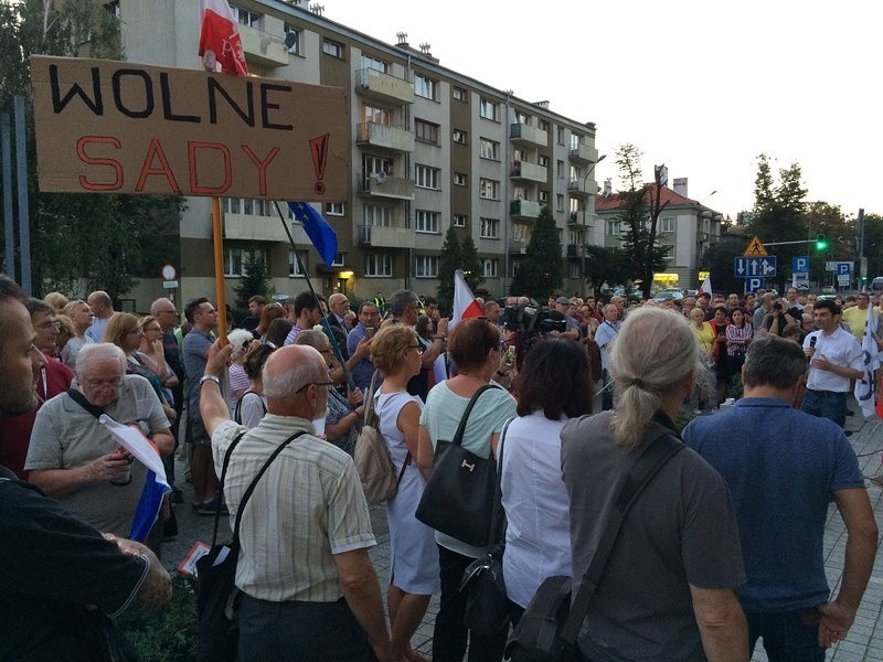 Demonstracja pod Sądem Okręgowym w Katowicach, 23 lipca 2018...