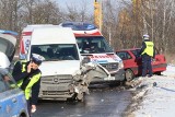 Czołowe zderzenie na ulicy Szczecińskiej. 3 osoby zostały ranne [ZDJĘCIA]