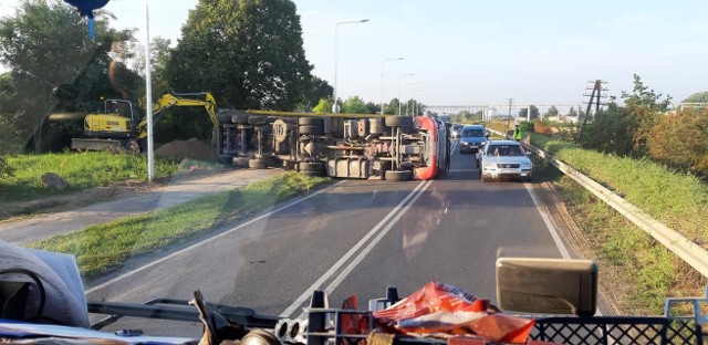 Ruch na ulicy Broniewskiego był przez pewien czas zablokowany.