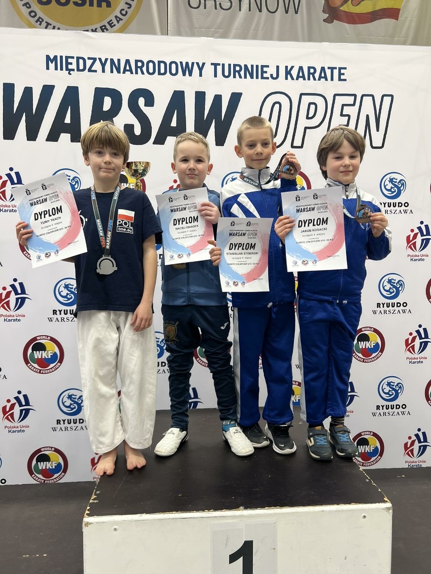 10 medali karateków Olimpu Łódź na międzynarodowym turnieju Warsaw Open 2024. Zdjęcia