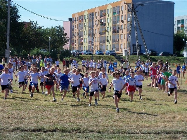 W biegu wystartowalo ponad 500 mlodych zawodników.