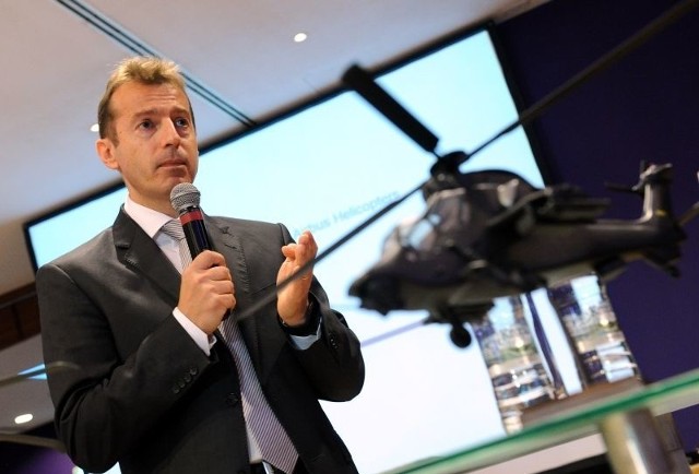 GUILLAUME FAURY, PREZES AIRBUS HELICOPTERS NA PONIEDZIAŁKOWEJ KONFERENCJI