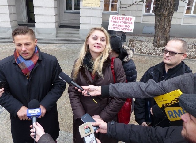 Od lewej: Marcin Chłodnicki, Małgorzata Marenin, Arkadiusz Stawicki.