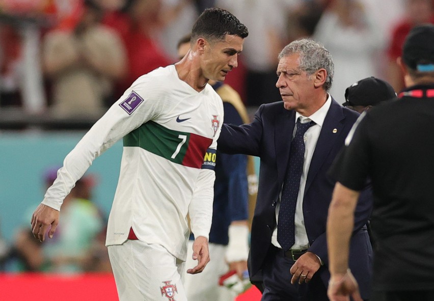 Mecz Maroko - Portugalia. Cristiano Ronaldo przybity na ławce, potem płakał na boisku. To jego mundialowy koniec