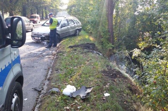 Do wypadku doszło po godz. 9 na skrzyżowaniu ulic Skromnej i Armii Krajowej.