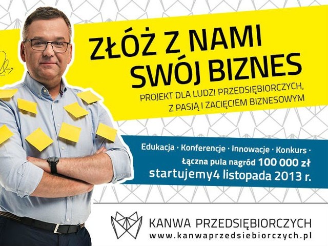 „Kanwę Przedsiębiorczych” wspiera także pochodzący z Podkarpacia dziennikarz, publicysta i radiowiec - Artur Andrus.