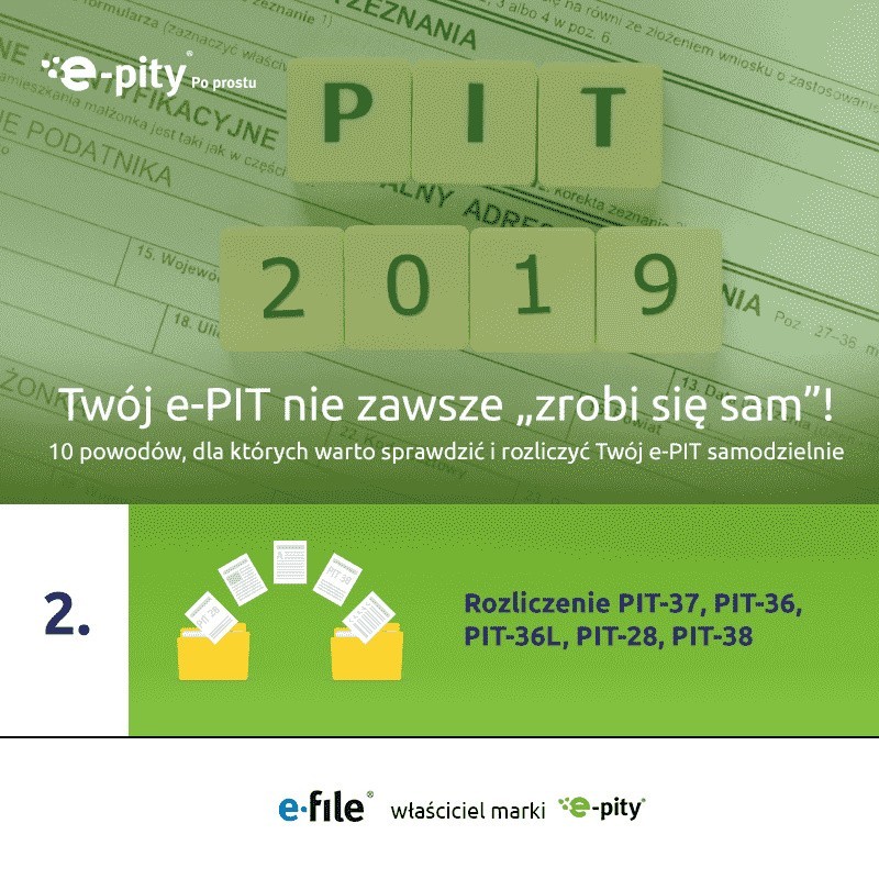 Rozliczenia na innych PIT-ach niż PIT-37...