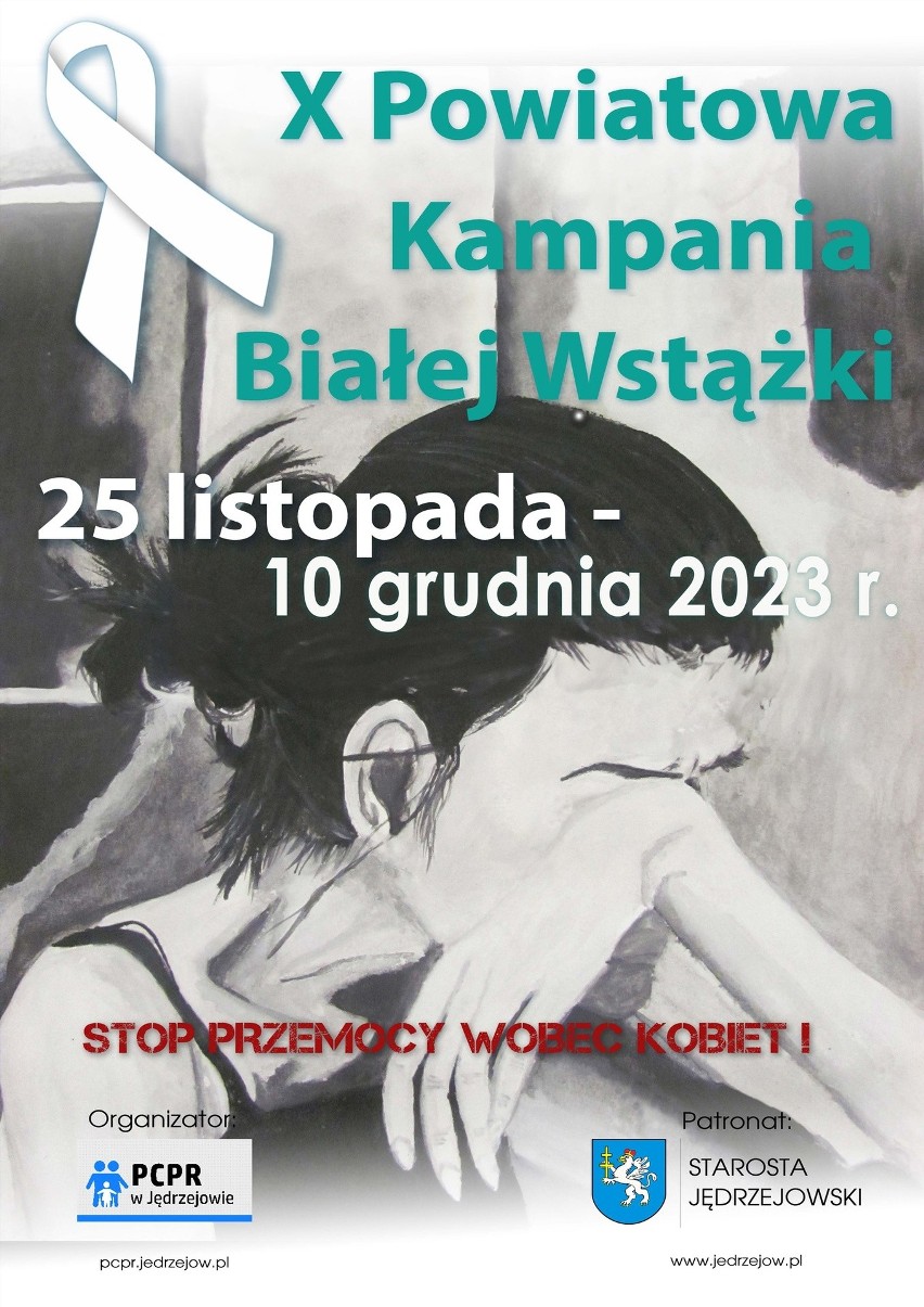 Trwa 10. Powiatowa Kampania Białej Wstążki przeciwko przemocy wobec kobiet. Bezpłatne porady w powiecie jędrzejowskim