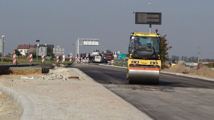 Tak wygląda postęp prac przy przebudowie drogi krajowej nr...