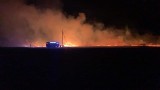 Gmina Przyłęk. Pożar trawy w miejscowości Lucimia. Spłonął teren o powierzchni blisko czterech hektarów