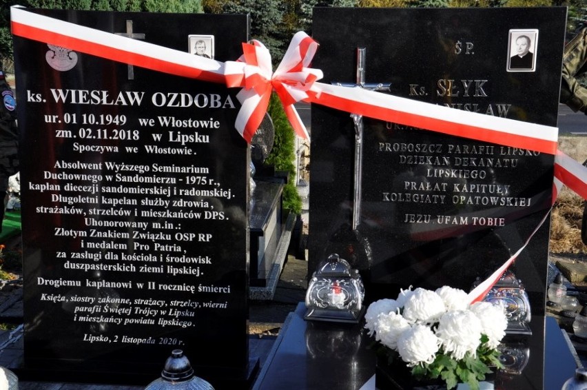 Mieszkańcy Lipska i zaproszeni goście upamiętnili zasłużonych kapłanów: Wiesława Ozdobę i Stanisława Słyka