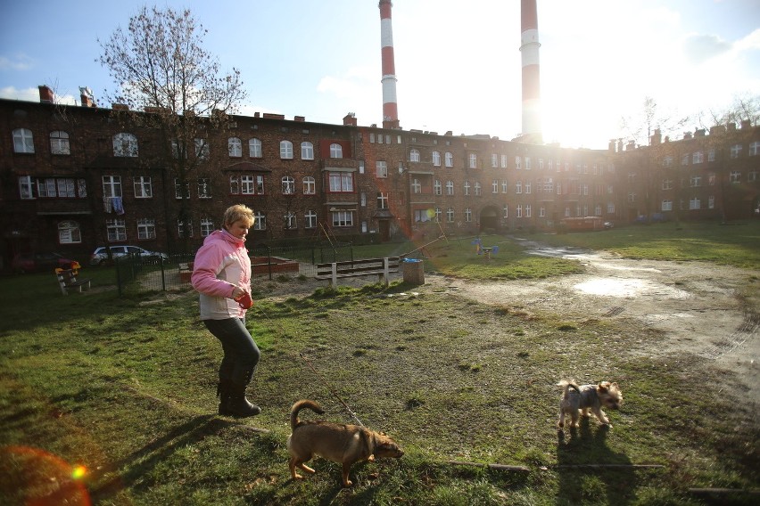 Jeden z nikiszowieckich dziedzińców. Pani Maria mieszka tu...