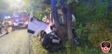 Wypadek na trasie 212 Chojnice-Bytów. Jedna osoba trafiła do szpitala