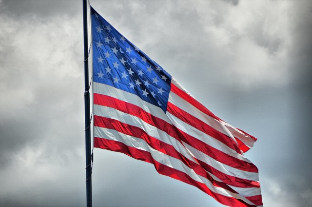 Flaga USA, zdjęcie ilustracyjne