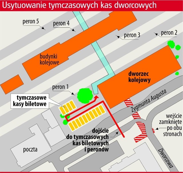 Kolej już ma wstępny plan organizacji obsługi pasażerów podczas zaplanowanego na ponad rok remontu na dworcu PKP Bydgoszcz Główna