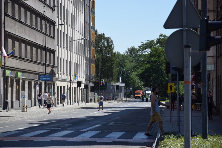 Katowice przed kolarskim wyścigiem. Tour de Pologne 2017