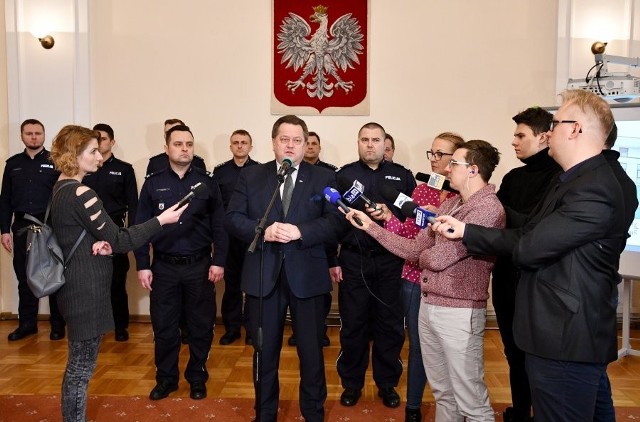 Jarosław Zieliński przedstawił plany inwestycyjne związane z budową posterunków Policji na terenie województwa podlaskiego.