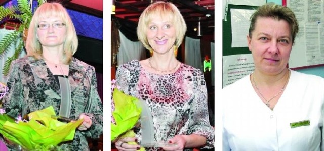 Nasze laureatki w plebiscycie Podlaski Hipokrates w kategorii pielęgniarki (od lewej): Marzena Awruk z USK w Białymstoku (527 głosów), Anna Kasperuk z UDSK w Białymstoku (474 głosy) i Mirosława Dębowska z SP ZOZ w Mońkach (168 głosów).