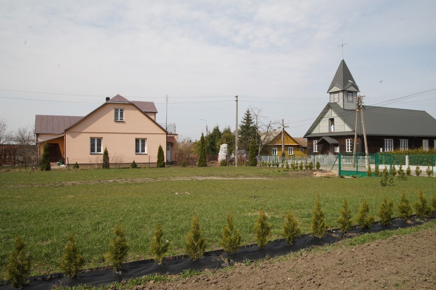 Widok ogólny miejsca, gdzie znajdowało się założenie...