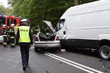 Powodowo: Wypadek na drodze krajowej nr 32 koło Wolsztyna. Pięć osób zostało rannych, w tym dwoje dzieci [ZDJĘCIA]