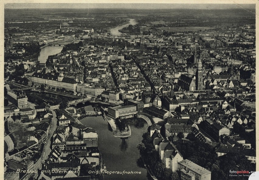 Lata 1930-1933 - Stare Miasto na zdjęciu lotniczym, widok od...