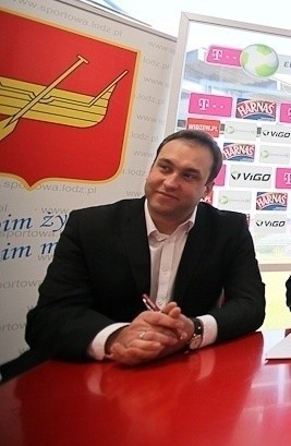 Prezes Widzewa Marcin Animucki