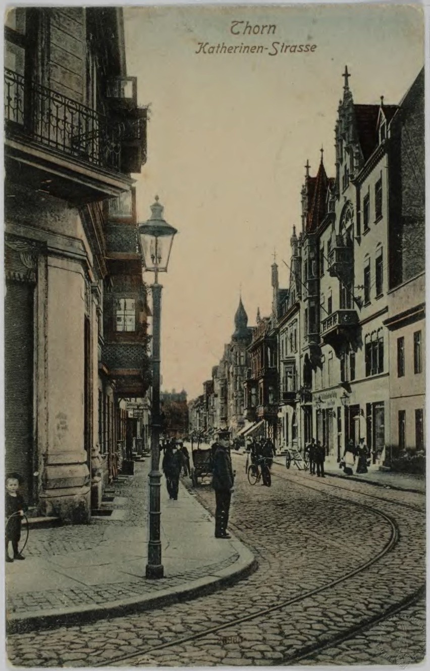 Tak wyglądała ulica Świętej Katarzyny na początku XX wieku....