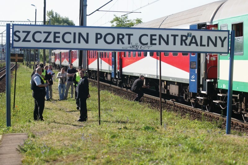 Wypadek na torach w Szczecinie...
