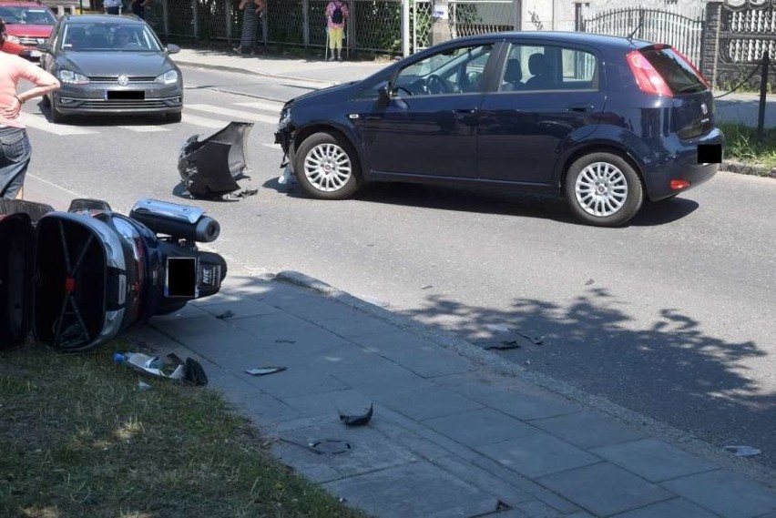 Potrącenie motocyklisty na ul. Grunwaldzkiej