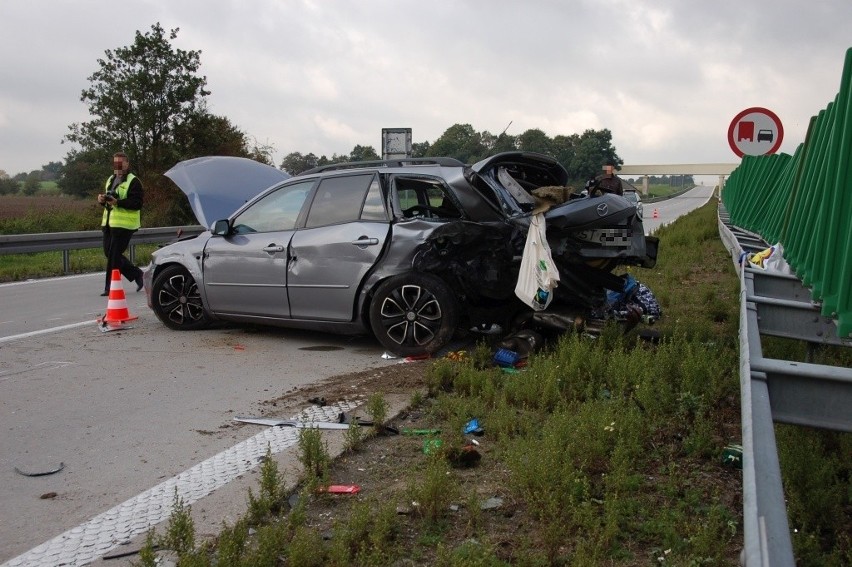 Śmiertelny wypadek na autostradzie A4, 27.09.2014