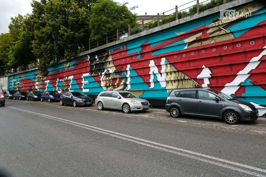 "Szczecin" wita podróżnych. Nowy mural w okolicach dworca PKP [ZDJĘCIA]