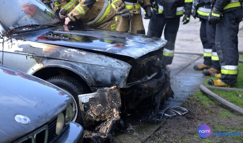 Pożar samochodów marki BMW we Włocławku