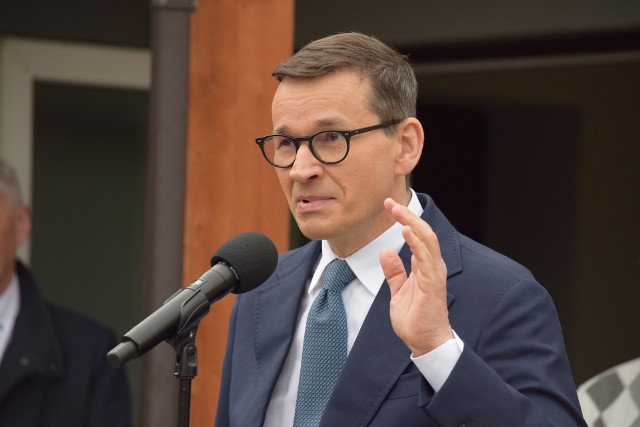 Premier Mateusz Morawiecki odwiedził w sobotę, 20 maja Skalbmierz.