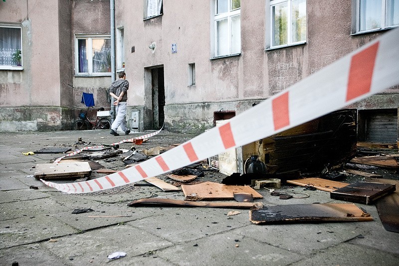 Spalilo sie mieszkanie przy ul. A. Krajowej w Slupsku