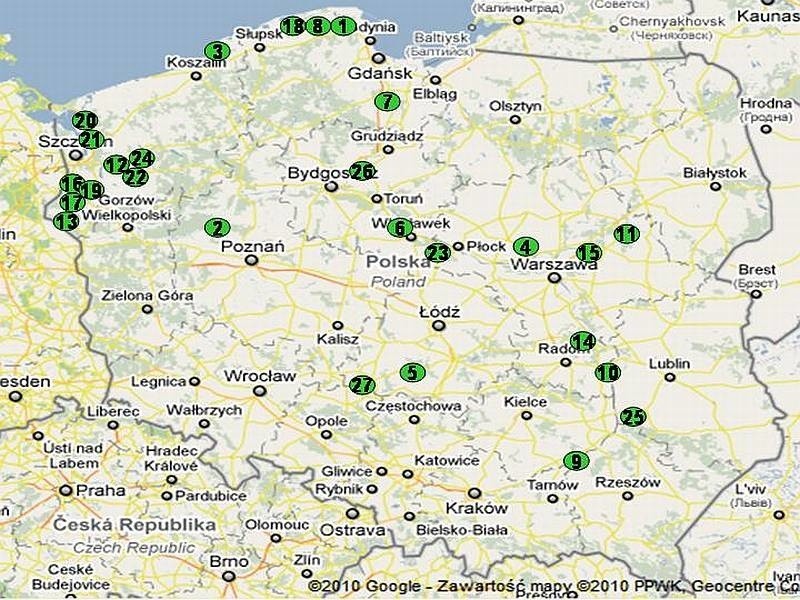 Zobacz na mapie najlepsze lokalizacje dla elektrowni...