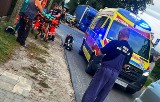 Wypadek w Ligocie. Motocyklista z urazem twarzoczaszki w szpitalu