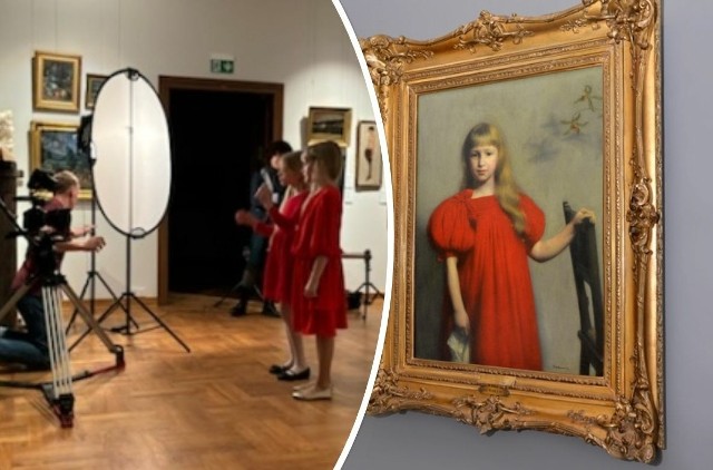 Muzeum Narodowe w Kielcach nagrało film z udziałem dziewczynek podobnych do tej z obrazu.