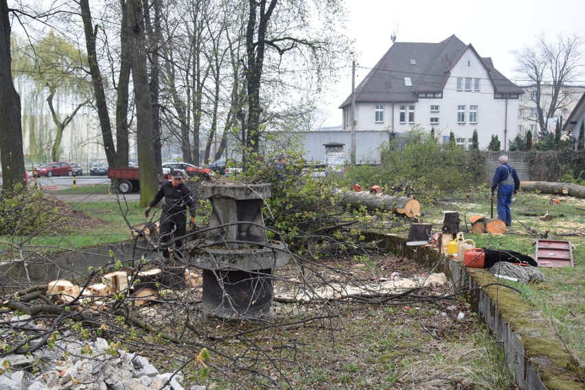 Rybnik: Wycięli park przy dawnym kinie Hutnik