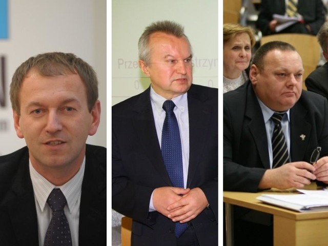 Od lewej: Norbert Rasch, Bogusław Wierdak, Jerzy Czerwiński.