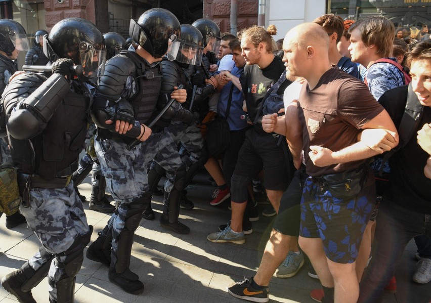Protest opozycji w Moskwie