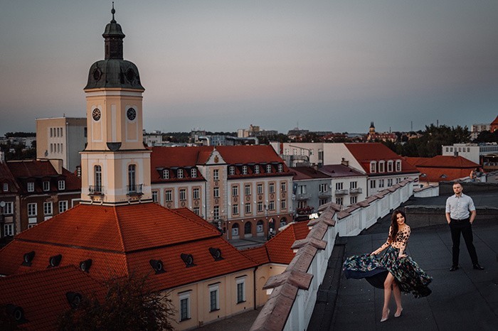 Alexandra Kondratowicz wraz z mężem podczas rocznicowej...